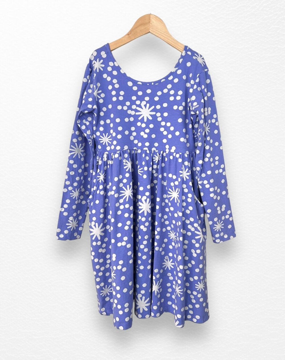 Hanna Andersson Snowflakes Skater Dress *Play*, Size 10